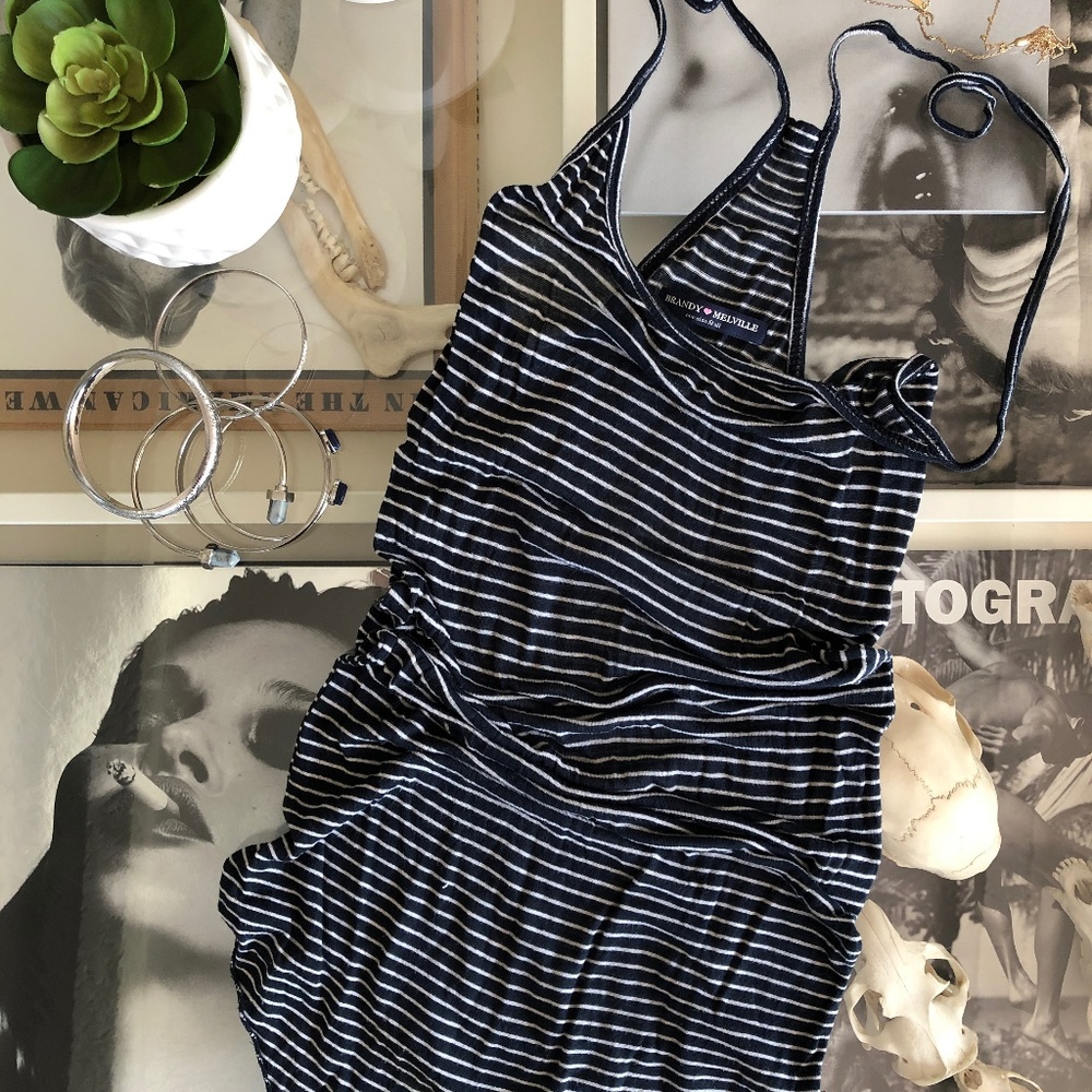 Brandy Melville Striped Racerback Tank